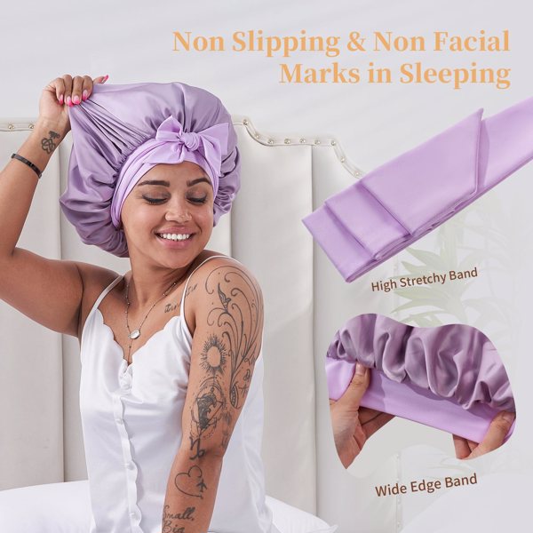 Silk Sleep Hair wrap ( Satin Bonnet )